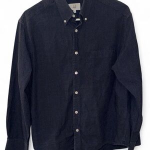Dunhill Dark Button-Down Shirt Excellent Conditon Size Large